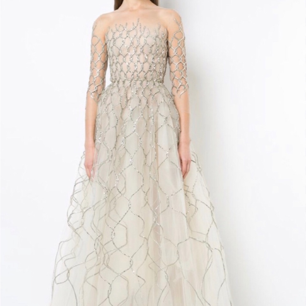 Oscar De La Renta Gold Gown